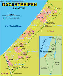 Israels militär und der geheimdienst töten den anführer einer militanten. Karte Von Gazastreifen Region In Palastina Welt Atlas De