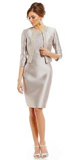 Beautiful Outfit For The Mother Of The Bride Neutral Silk Beaded Sheath Dress With Jacket Fashion Clothes Women Jacket Dress Dresses
