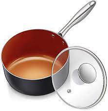 Saucepans, as essential cooking equipment, are versatile and are good for so much more than making sauce. Michelangelo 1 Quart Saucepan With Lid Ultra Nonstick Coppper Sauce Pan With Lid Small Pot With