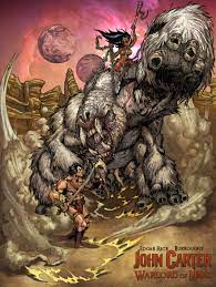 John Carter The White Ape And Dejah Thoris For More Arts Www Bongzberry Deviantart Com John Carter Of Mars Art Geeky Art