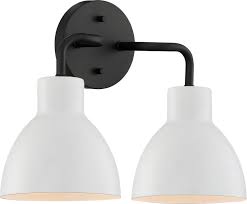 Golden lighting winslett 8 in. Wrought Studio Behn 2 Light Dimmable Matte Black Vanity Light Reviews Wayfair