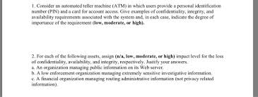 What is the importance of atms? Solved 1 Consider An Automated Teller Machine Atm In W Chegg Com