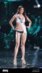 Las Vegas, Nevada, USA. 18th Dec, 2015. Miss Thailand Aniporn  Chalermburanawong participates in the swimsuit segment of the 2015 Miss  Universe Pageant Preliminary Competition and National Costume Show on  December 16, 2015