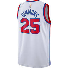 The sixers jerseys are unique in that they don't say philadelphia anywhere. Philadelphia 76ers Men S White Ben Simmons Hardwood Classic Edition Swingman Jersey By Nike Wells Fargo Center Official Online Store