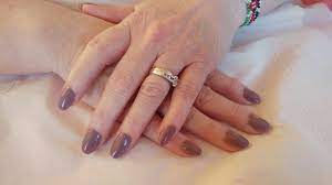 Beautiful Acrylic With Pure Nails Halo Gel Polish In Colour Changing Heather Grey Nails Gel Polish Pure Products