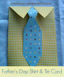 Then using your scrap of paper cut out a tie and pocket and decorate before gluing them on the card. Diy Father S Day Dress Shirt And Tie Card Practical Stewardship