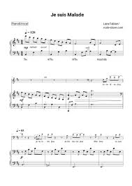 холодное сердце караоке версия песни отпусти и забудь скачать Lara Fabian Je Suis Malade Sheet Music For Piano In 2020 Sheet Music Piano Piano Tutorial