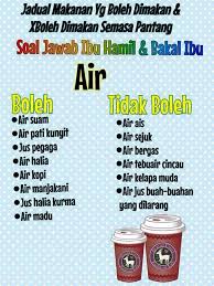 Makanan yang dimakan oleh ibu dalam pantang tidak akan memudaratkan ibu itu sendiri. Jadual Makanan Yg Boleh Dimakan Tak Boleh Dimakan Semasa Pantang Blog Santai Santai Jerr