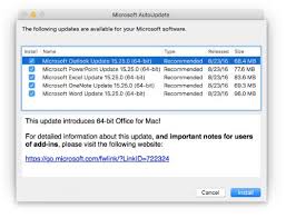 The new software includes support for retina displays, icloud syncing, and. Office 2016 Fur Mac 64 Bit Upgrade Microsoft Docs
