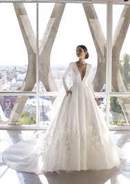 Brown Dress Pronovias2021 Mikado Wedding Dress Wedding Dress Long Sleeve Pronovias Wedding Dress