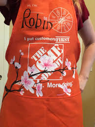 Hand Painted Home Depot Apron Home Depot Apron Hand Painted Home Depot