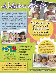 Dental services provided at lifetime dental care of frostburg. Pediatric Dental Center Of Frederick Magazine Ad A Lifetime Of Smiles 2011 Pediatric Dental Pediatrics Dental Center