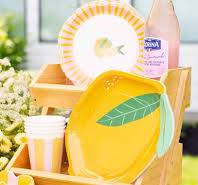 Lemon Shaped Plates (Set of 8)