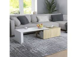 Table de bar lot de 2 tabourets tekila table conforama iziva com table bar table de cuisine pliable conforama. Moderne Tables Basses Et Tables D Appoint Famille Djouba Table Basse Blanc Et Chene Sonoma 150x50x35 Cm Agglomere Vente De Generique Conforama