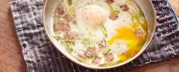 Baked Ham and Eggs