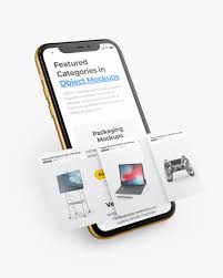 Iphone 11 mockup and iphone 11 pro mockup templates in psd and sketch for appstore screenshots, marketing websites, presentations and more. Apple Iphone 11 Pro W Cards Mockup In Device Mockups On Yellow Images Object Mockups