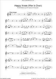 (excludes ak & hi) quick view. Lennon Happy Xmas War Is Over Sheet Music For Violin Solo V2