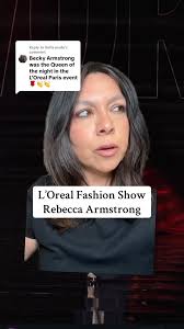 Becky Armstrong the Queen of the night in the L' Oreal Paris event.  Go...go..keep fighting bb😘🥰 We fandom so proud of you🌹🖤