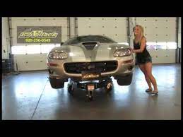 Girl Moves Car With Rolling Jack Stand - Youtube Move Car Jack Stands Hydraulic Cars