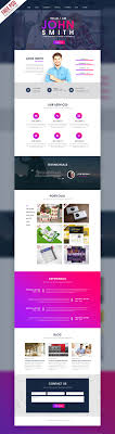 Creative One Page Portfolio Website Template Free Psd Psdfreebies Com Free Brochure Template Portfolio Website Template Free Website Templates