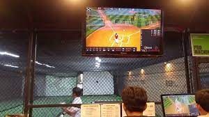 Step into the cage to test and measure your launch angle, exit velocity, distan. Hittrax Simulation Batting Cage In Rsb Real Simulation Baseball Youtube