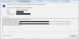 Vmotion Failed The Vm Failed To Resume On The Destination During Early Power On Virtual Allan