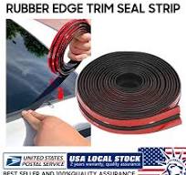 3M Black T Shape Rubber Seal Car Headlight Edge Molding Trim ...