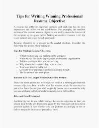 good resume objectives