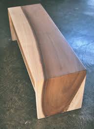 Modern Minimalist Hardwood Bench And Coffee Table Wood Waterfall Effect In Suntanned Poplar Hardwood Benches Coffee Table Wood Woodworking