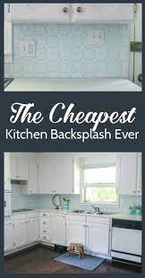 The Cheapest Diy Backsplash Ever Cheap Kitchen Remodel Diy Kitchen Backsplash Diy Backsplash