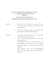 Surat keputusan direktur tentang keseragaman pelayanan di rumah sakit. 2