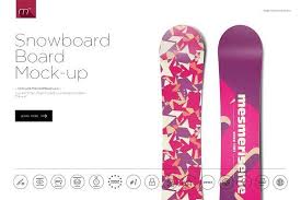 Snowboard Board Mock Up Free Psd Mockups Templates Mockup Free Psd Snowboard