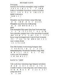 Not Angka Lagu Mungkin Nanti - Peterpan - Not Angka