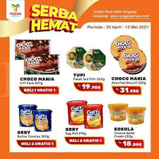 Promo ini sudah berlangsung mulai hari ini hingga tanggal 21 maret 2021. Promo Yogya Supermarket Weekday 3 Mei 2021 Serba Hemat