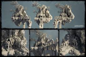 Jlindblom Floatingislandupdate Jpg 1 200 800 Pixels Game Concept Art Concept Art Environmental Art