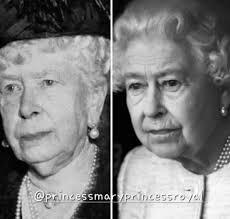 Her late Majesty, Queen Elizabeth II with her paternal grandmother, Her  Majesty Queen Mary. I think they look incredibly similar. What do you  think? #royal #fyp #queenmary #royalhistory ...