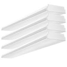 Luxrite 4ft Led Shop Lights For Garage Led Wrap Around 5040 Lumens 4000k Cool White 48w