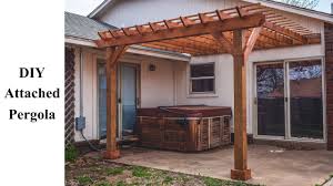 A major architectural structure, pergolas consist of rafters, beams, and posts, and can be attached or detached to a house. Diy Attached Pergola Build It Better Ep 02 Youtube