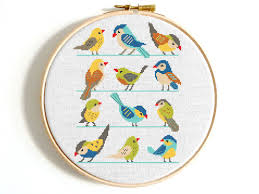 Easy Small Bird Cross Stitch Pattern Birds Cross Stitch Pattern Animal Cute Animals Easy Cross Etsy Cactus Cross Stitch Cross Stitch Pillow Cross Stitch Patterns