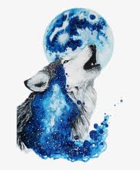 Download stunning hd & 4k quality galaxy wallpapers for your phone, tablet, desktop and more! Wolf Lobo Moon Luna Galaxy Watercolor Jonna Scandy Girl Free Transparent Png Download Pngkey