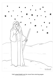 Select from 35919 printable crafts of cartoons, nature, animals, bible and many more. Abraham Looking At The Stars Coloring Pages Free Bible Coloring Pages Kidadl