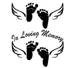 Baby Feet Angel Wings In Loving Memory Vinyl Decal Free Etsy Baby Feet Tattoos Angel Wings Images Baby Name Tattoos
