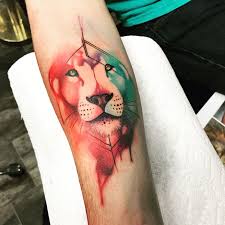 Mosquito tattoo supply 6824 albemarle rd. Watercolor Lion I Got Today Queen City Tattoos Hooked It Up Watercolor Lion City Tattoo Tattoos