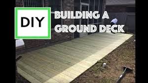 Ground level garden deck, made from merbau wood. Diy For Beginners How To Build A Ground Level Deck With Instructions And Time Lapse Youtube