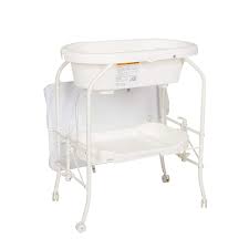 Baby changing table with bath. Buy Kinfant Bathinette Folding Changing Table Baby Diaper Station With Bath Tub Unit Portable Children Baby Dresser Unit Infant Nursery Trays Storage Online In Turkey B083xqx6g9