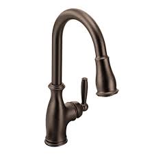 The authentic products often run above $600 for a basic faucet and easily top out above $1,000 for faucets that have features with them. Moen Brantford Single Handle Pull Down Sprayer Kitchen Faucet With Reflex And Power Boost In Oil Rubbed Bronze 7185orb The Home Depot