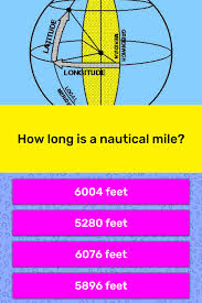 Calendar quizzes questions themed around a date; How Long Is A Nautical Mile Trivia Answers Quizzclub