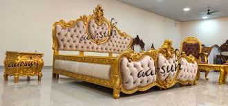 Fabulous bedroom furniture in affordable prices. Metallic Gold Bed Luxury Bedroom Furniture Yt 259