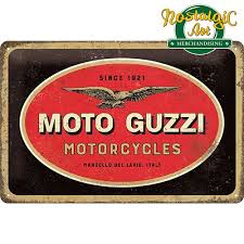 Nostalgic Art Retro Tin Sign Blechschild Moto Guzzi Nostalgic Art Retro Tin Signs
