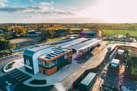 Planning a road trip is easy with an electric vehicle, & now evs charge faster than ever. First Electric Only Car Charging Station Opens In The U K Bloomberg